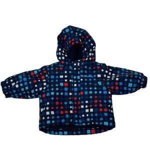Columbia Snowfall Fun Jacket Full Zip Fleece Lined Hooded‎ Child Sz 3-6 Months